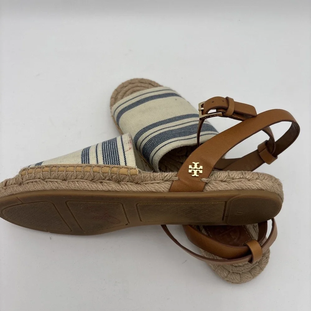 Pre-Owned Tory Burch Ivory‎ Size 7 Slingback Sandals